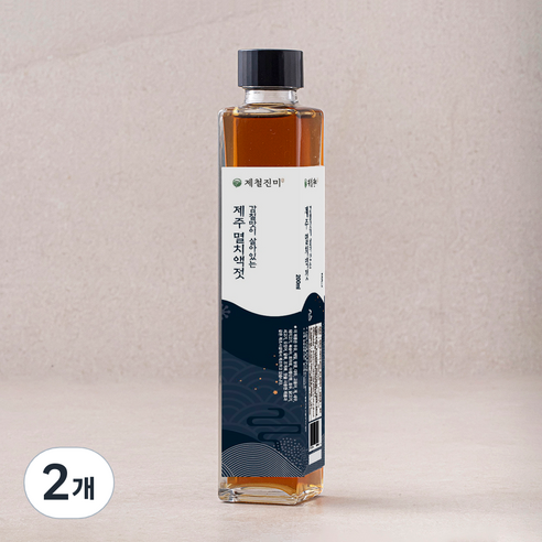 제철진미 감칠맛이 살아있는 제주 멸치액젓, 200ml, 2개