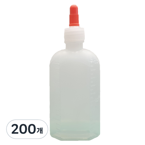 일회용 약병 긴뚜껑 PE 100cc 말랑이, 200개