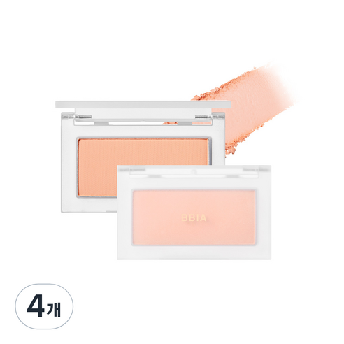 삐아 레디 투 웨어 파우더 치크 5.5g, 03 파우더 애프리콧, 4개