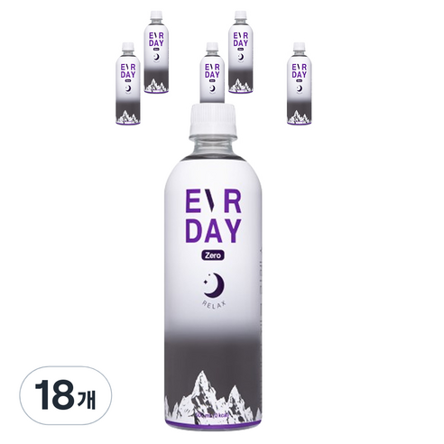 에버데이 제로 릴렉스 이온음료, 500ml, 18개