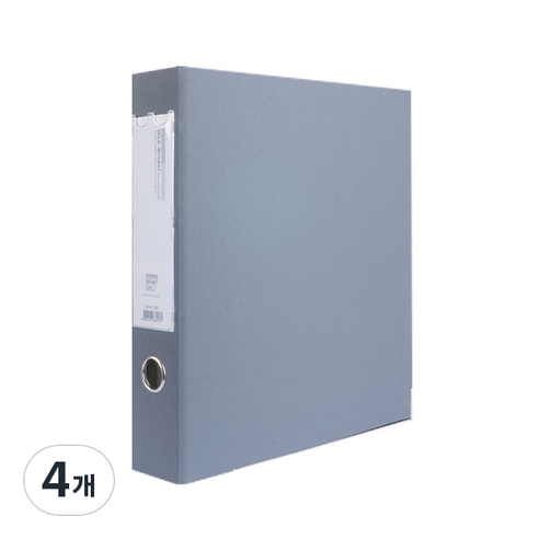 알파 웹D링 바인더 A4 3공 5cm AB949-7, 회색, 4개