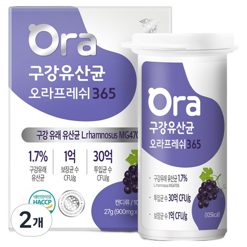 랩온랩 정품 구강유산균 오라프레쉬 365 27g