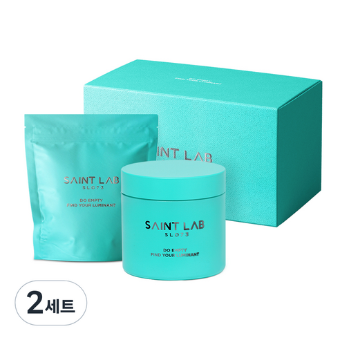 세인트랩073 루미넌트 민트 모공 토너 패드 70매 + 리필 70매 + 위생 캡 + 집게, 140g, 2세트