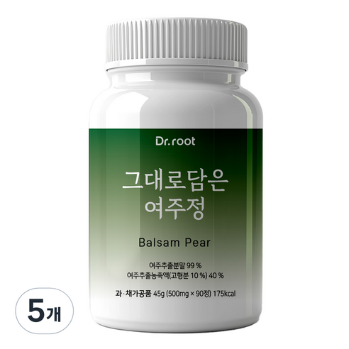 닥터루트 그대로담은 여주정 90정, 5개, 45g