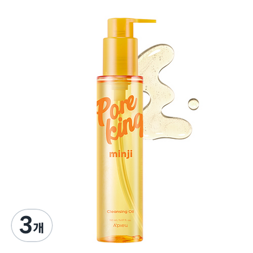 어퓨 모공대장 민지 클렌징 오일, 3개, 150ml