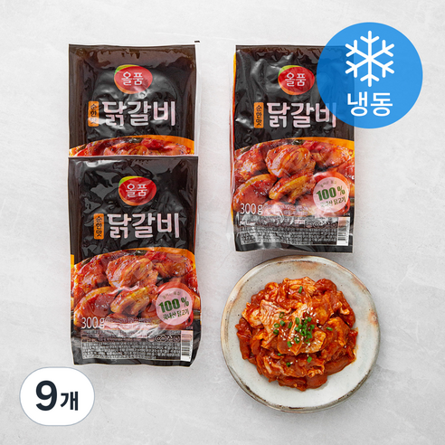 올품 닭갈비 순한맛 (냉동), 300g, 9개