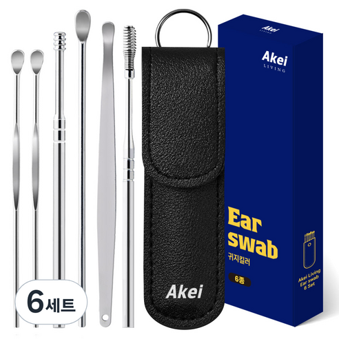 아케이 리빙 귀지킬러 6종 귀이개 세트, 6세트