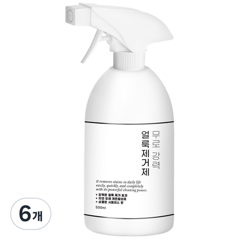 무로 강력 얼룩제거제, 6개, 500ml