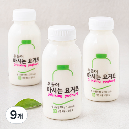 팜프레쉬 흔들어 마시는 요거트, 180g, 9개