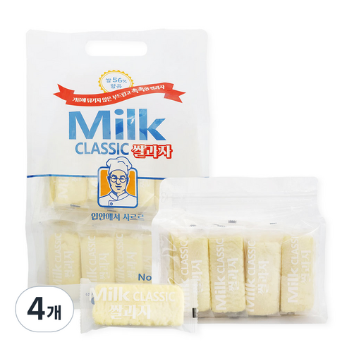 밀크클래식쌀과자 우유맛, 500g, 4개