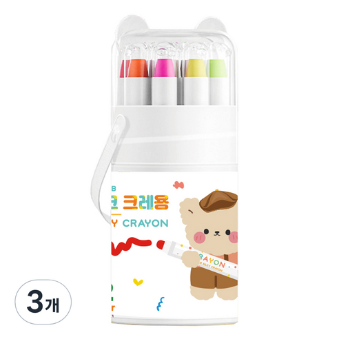투코비 실크 크레용 색연필, 12색, 3개