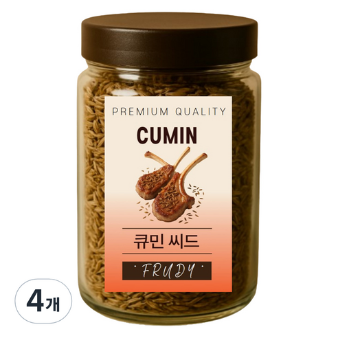 푸르디 건조 큐민, 50g, 4개