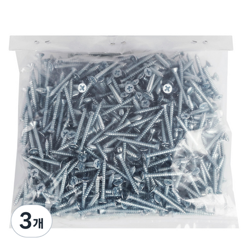 접시머리 은색피스 1kg, 3개