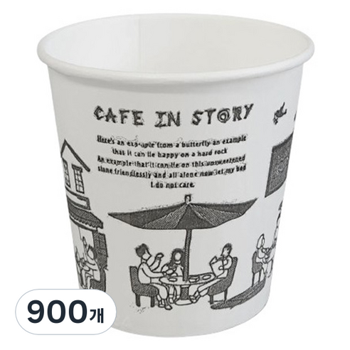 생활을그리다 인쇄 종이컵 180ml, 900개, 1개입