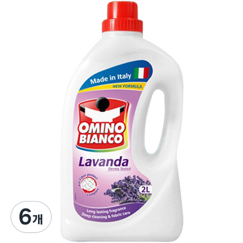 오미노비앙코 네이처프레쉬 라벤더 뉴 액상세제, 2L, 6개