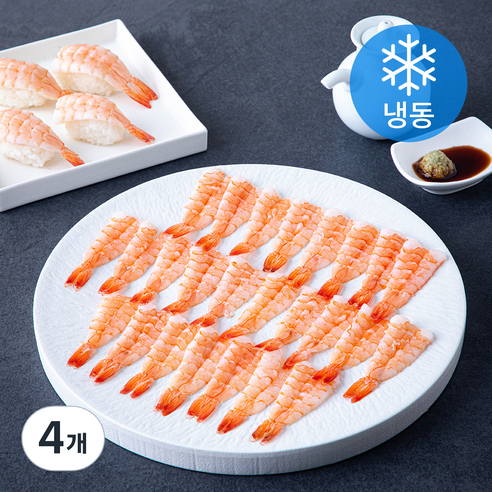 초밥용 흰다리새우살 (냉동), 4개, 105g(30미, L)