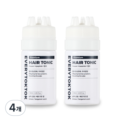 에브리톡톡 프리미엄 헤어토닉, 4개, 120ml