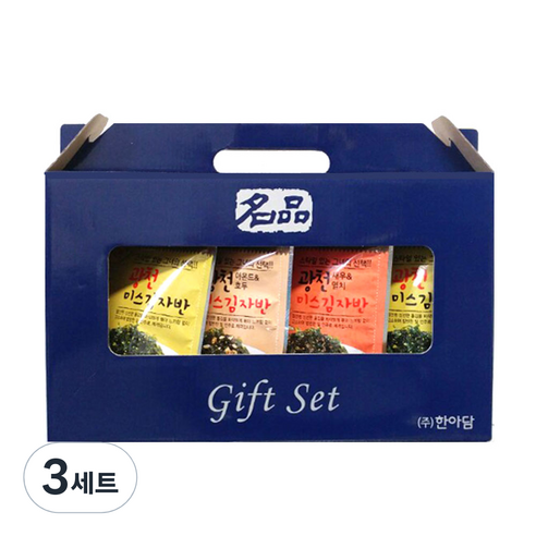 미스김자반 광천 3가지맛 40g x 4개입 선물세트, 3세트