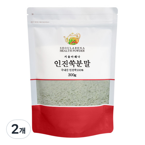 서울아레나 인진쑥분말 국내산, 2개, 300g