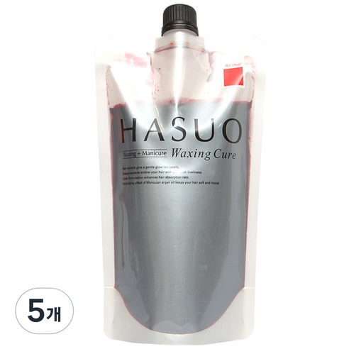 하수오 헤어용 왁싱큐어 500g, 레드, 5개