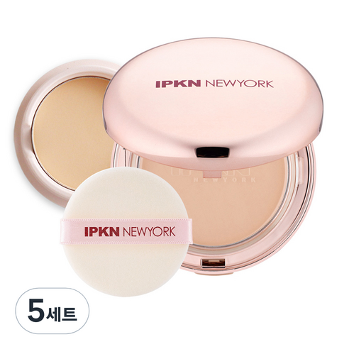 입큰 새틴 피니쉬 파우더 팩트 15g + 리필 11.5g, 23호, 5세트