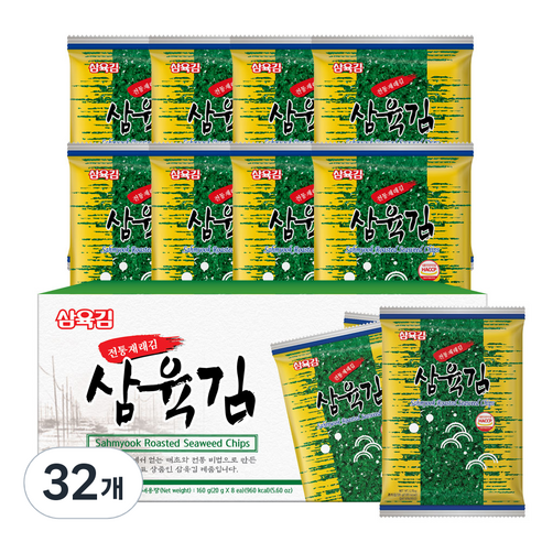 삼육김 전장 김 선물세트, 20g, 32개