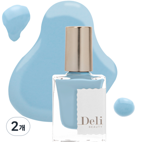 델리뷰티 딥시럽 루어인무드 네일컬러 매니큐어, MSY14 아르틱 아이스, 10ml, 2개