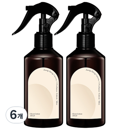 제이숲 딥그린제이 퍼퓸 섬유향수 250ml, 클린코튼, 6개