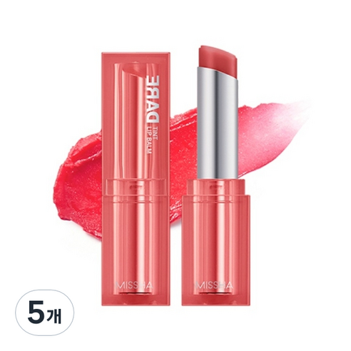 미샤 데어틴트 립밤 4.8g, 2호 듀이베리, 5개