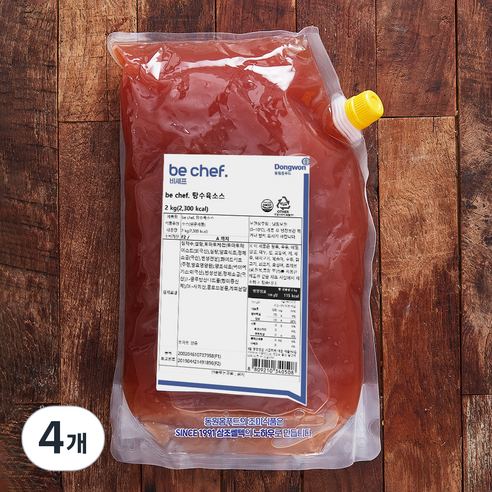 비셰프 탕수육소스, 2kg, 4개