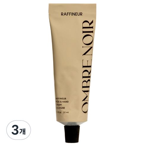 라피네르 넥 앤 핸드크림 코롱 옴브레누아, 30ml, 3개