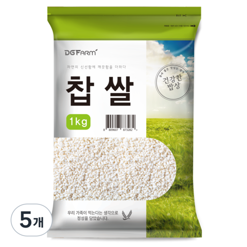 대구농산 건강한밥상 찹쌀, 1kg, 5개