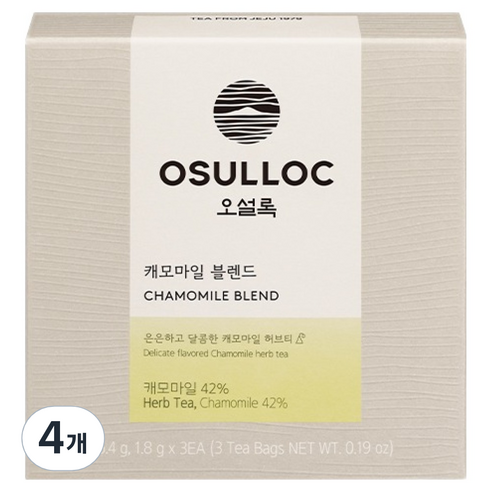 오설록 캐모마일 블렌드, 1.8g, 3개입, 4개
