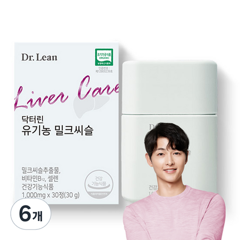 닥터린 유기농 밀크씨슬 30g, 30정, 6개