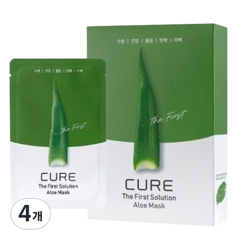 김정문알로에 라 센스 로에 큐어 더 퍼스트 솔루션 알로에 마스크팩 250ml, 10개입, 4개