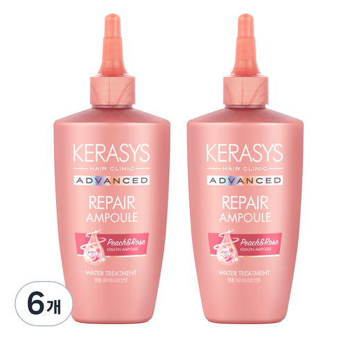 케라시스 어드밴스트 워터 트리트먼트 피치앤로즈, 220ml, 6개