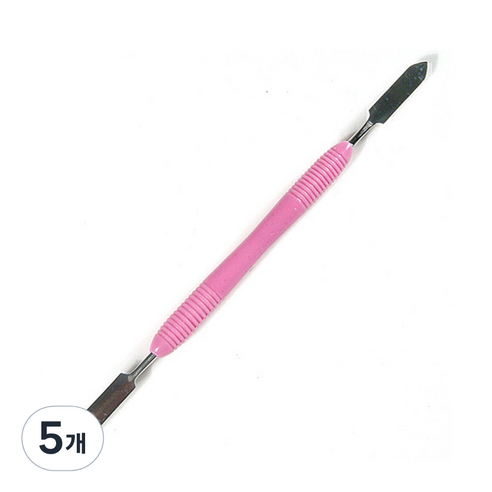 알부루조 창모양 푸셔 실리콘 손잡이, 핑크, 5개