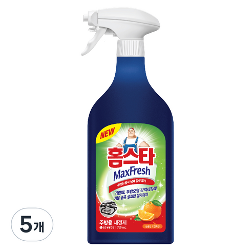 홈스타 맥스 프레쉬 주방용 세정제, 750ml, 5개
