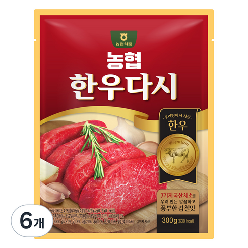 농협식품 한우다시, 6개, 300g