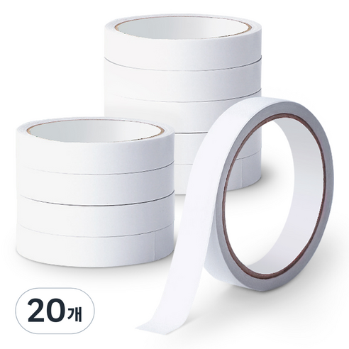 아뜰라임 자국없는 고점도 반투명 양면 테이프 12m x 20mm, 20개