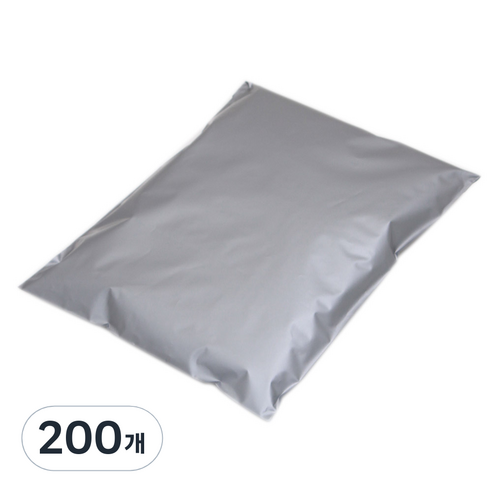 봄91 LDPE 접착형 택배봉투 은색, 200개