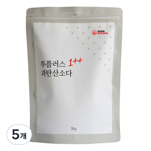 소다스쿨 투플러스 과탄산소다, 5개, 3kg
