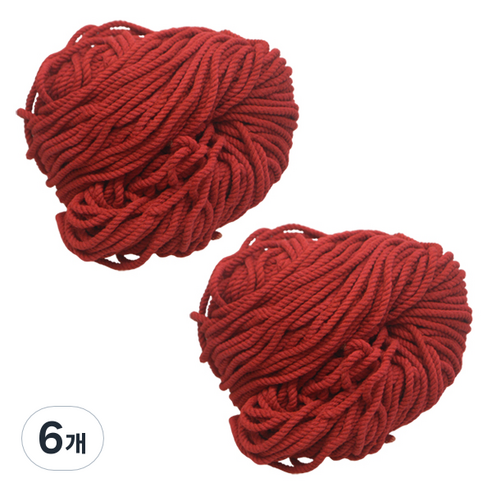 태광 마크라메 실 60합 4mm, 10 와인, 6개