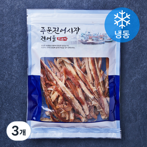 주문진어시장건어물 바베큐 오징어구이 (냉동), 250g, 3개