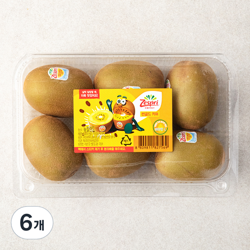 제스프리 썬골드키위 점보, 900g, 6개