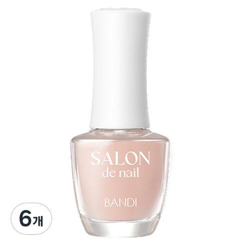반디BANDI 살롱드 네일, 7ml, SH604 누드크림시럽, 6개