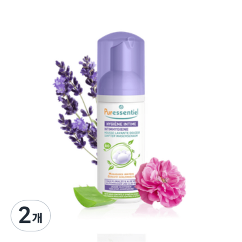 퓨어에센셜 오가닉 여성청결제 폼, 2개, 150ml