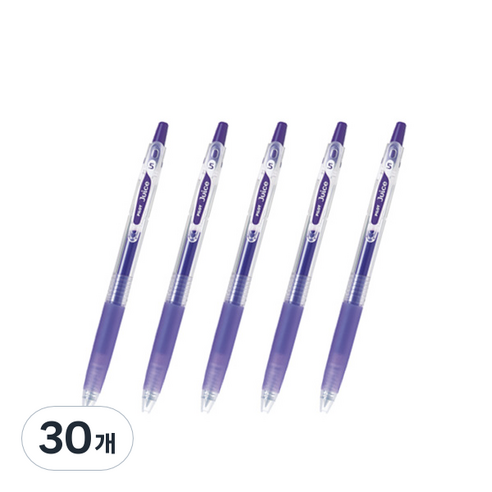 파이롯트 주스 젤잉크펜 0.5mm LJU-10EF, 바이올렛, 30개