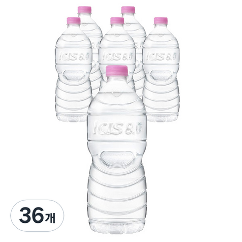 아이시스 8.0 무라벨 ECO 생수, 1L, 36개