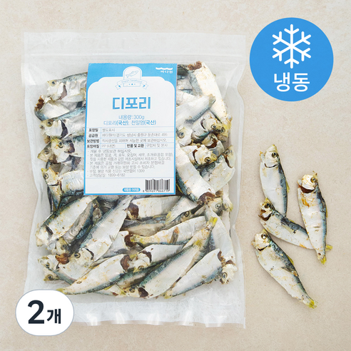 바다원 국산 디포리 (냉동), 300g, 2개